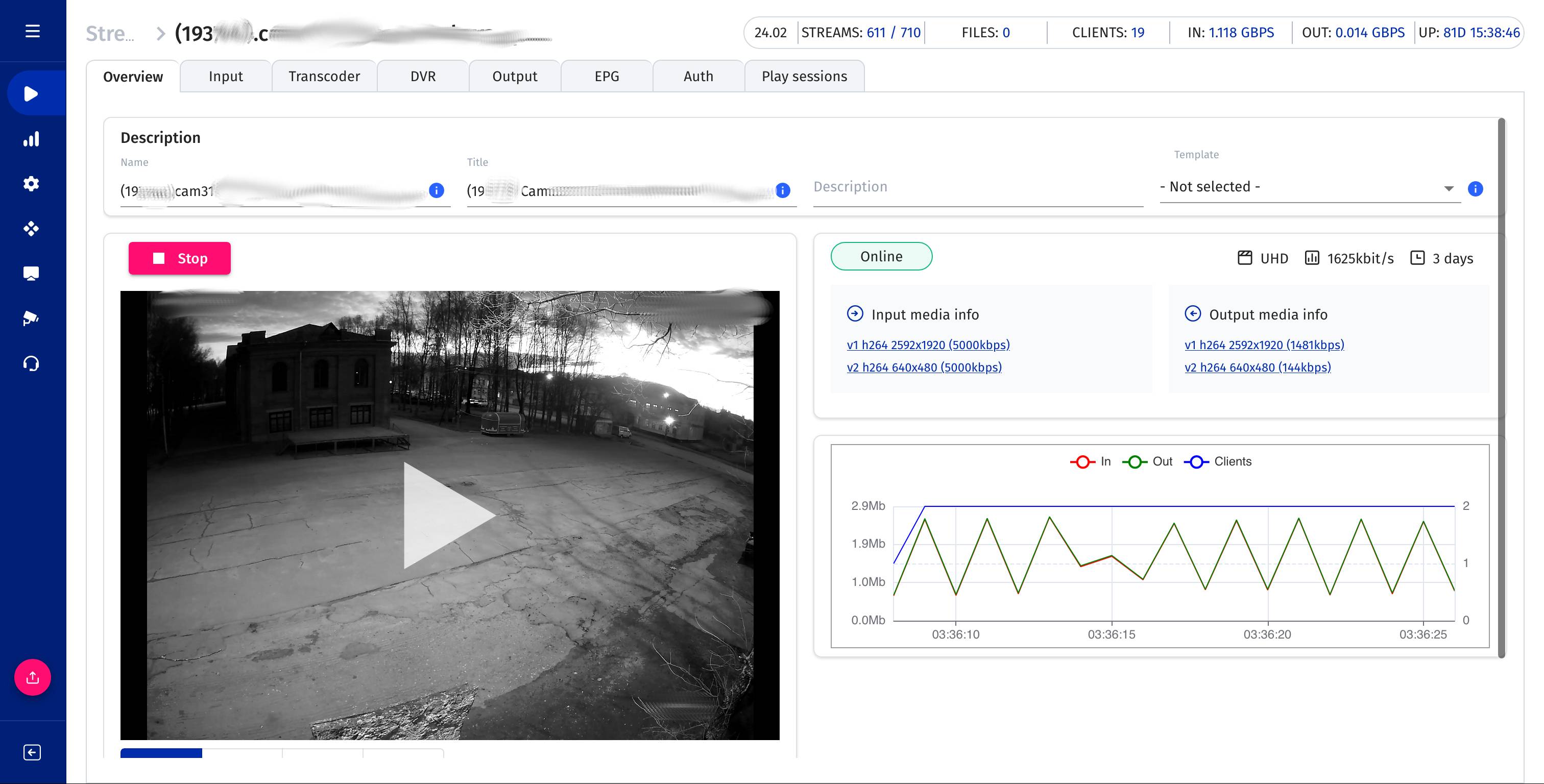 Получение доступа к IP-камерам
